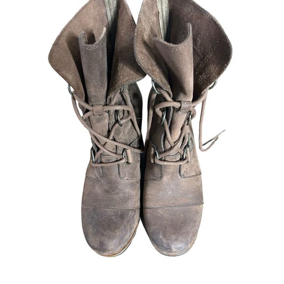 Sorel NL2305 Joan of Arctic Womens Wedge Heel Waterproof Lace Up Boots Size 9.5 - Picture 3 of 5